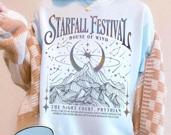 Velaris Starfall Festival png, SJM ACOTAR Merch png, The Night Court png, Rhysand Cassian Feyre Fan Apparel