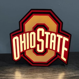 Ohio State University LED Light Box: 3D Printed USB Sign
