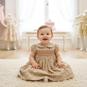 Smocked Infant Christmas Dress - Etsy