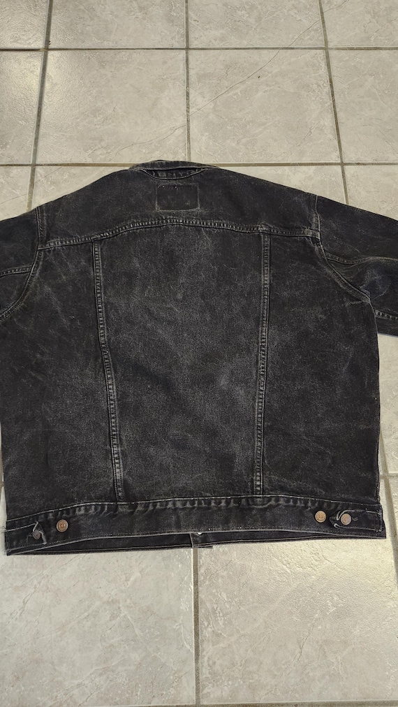 Vintage 90s Levi's Denim Jacket Black Size XL 70507-4… - Gem