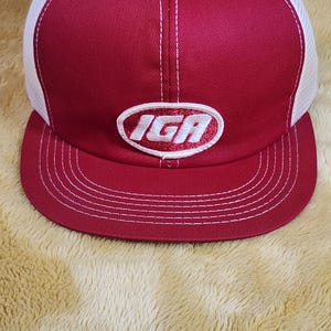Vintage IGA snapback Trucker hat Kbrand