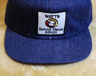 Vintage Detroit Diesel Trucker hat Snapback