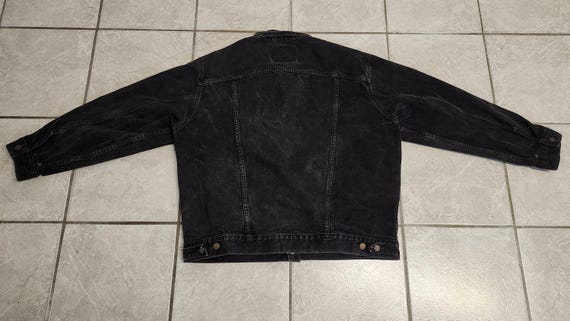 Vintage 90s Levi's Denim Jacket Black Size XL 70507-4… - Gem