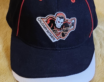 Calgary hitmen trucker hat made by Fanattic