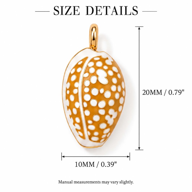 Enamel Seashell Charms for Jewelry Making, Gold Ocean Shell Pendants ...