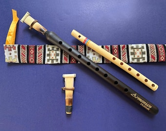 彫刻入りアルメニア製ドゥドゥク プロ アプリコットウッド A管 – ハンドメイドドゥドゥク プロ仕様リード2枚、国産ケース、説明書、おまけの竹製フルート付き