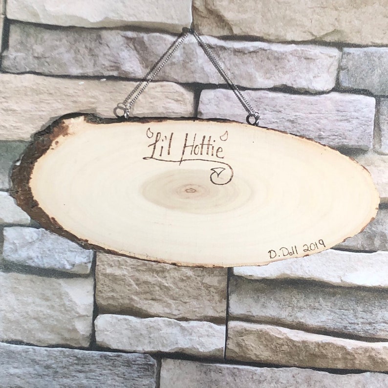 Little Hottie-original watercolor on wood painting