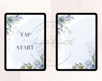 Hochzeit-Tippen zum Startbild | Boho Stand Vorlage für iPad Stands | Digitaler Download