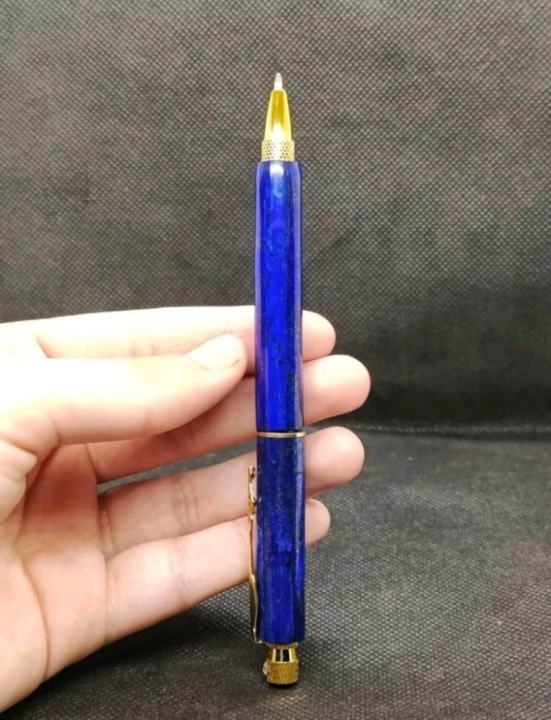 The Maniscripting Journal Penna In Cristallo Di Quarzo Trasparente Con Finiture Oro - Penna Scrittoio Di Lusso
