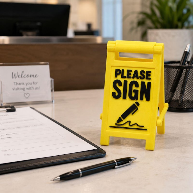 Front Desk Check in Sign - Etsy