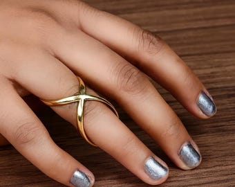 Arthritis Ring für Seitenabweichung, Einstellbar Messing, Bronze, Titan oder Silber Splint Ring, Mallet Finger und EDS Brace