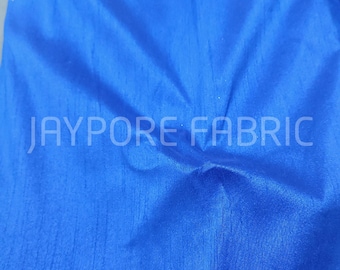Tela de poliéster dupioni azul, material para vestidos de noche y de novia.