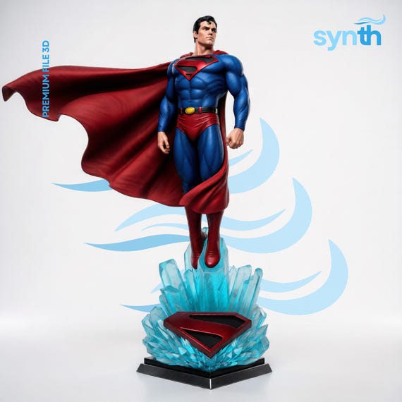 Flying Superhero Statue 1:6 Scale STL (Digital Download)