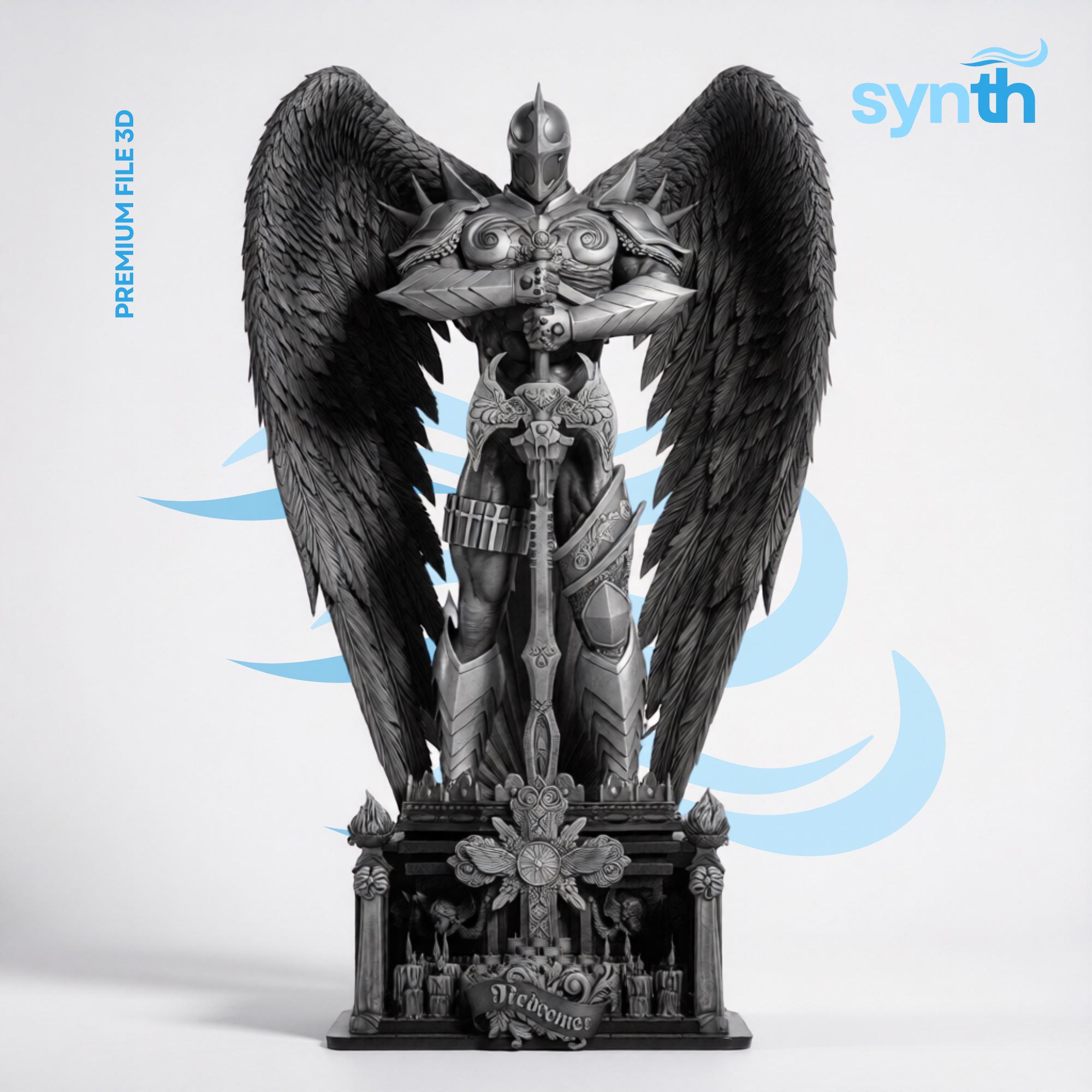 Holy Winged Redeemer Warrior 3D Model: 1/6 Scale Fantasy Angel (digital ...