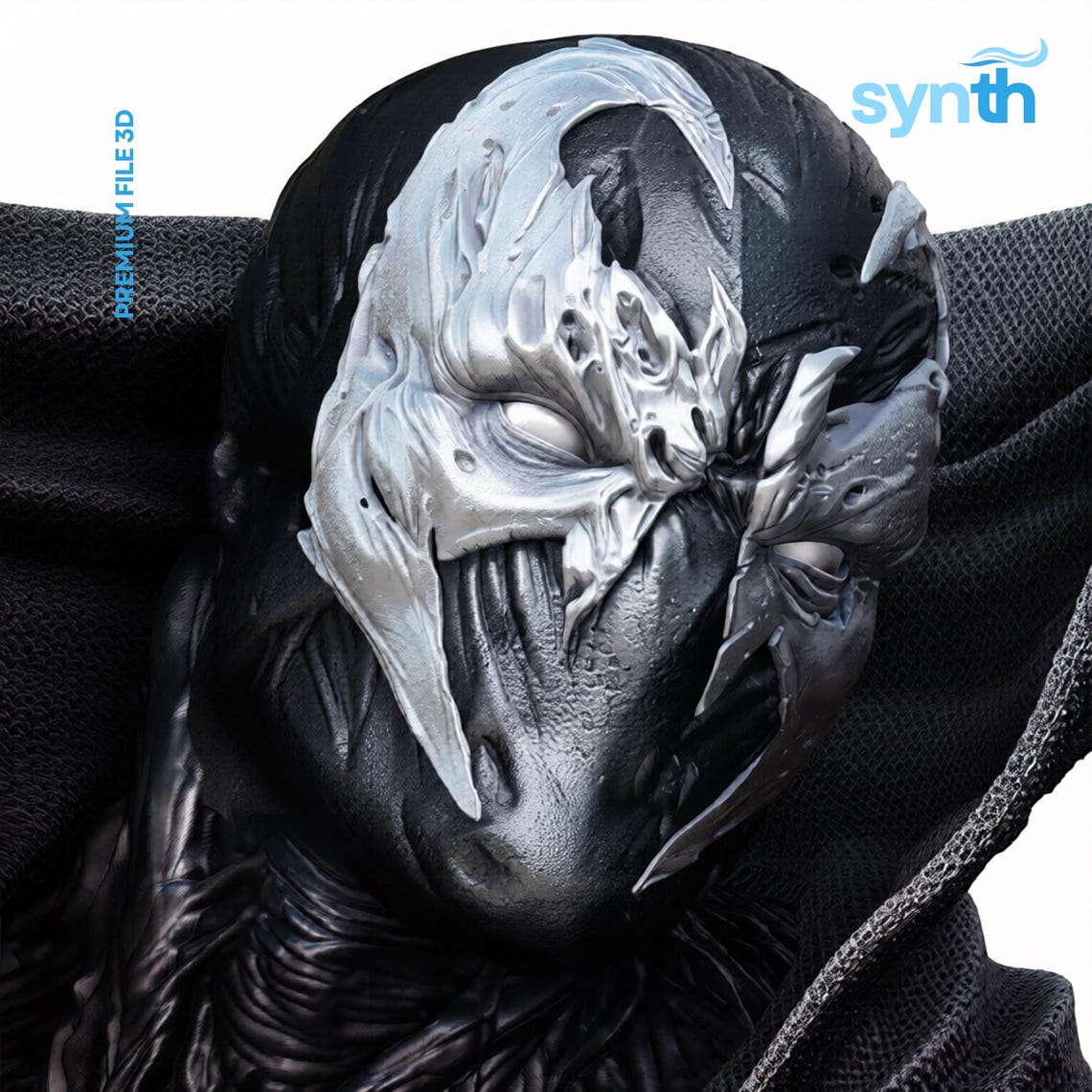 Hell Spawn Bust STL 3D Print 1/4 Scale Dark Anti-hero Resin Model ...