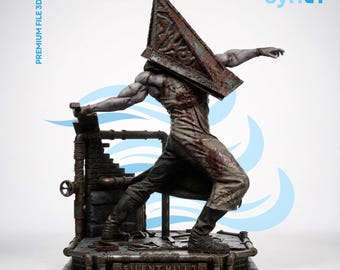 Pyramid Head Sculpture STL File | Silent Hill 2 Fan Art (1:6 Scale) (Digital Download)