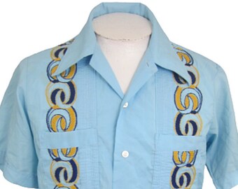 Yellow Guayabera Etsy