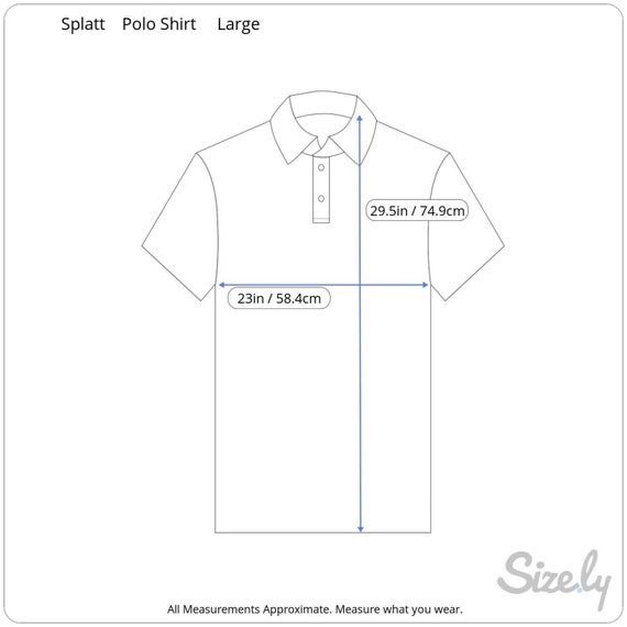 Splatt vintage 1990s Men Shirt POLO pit to pit 23… - image 2