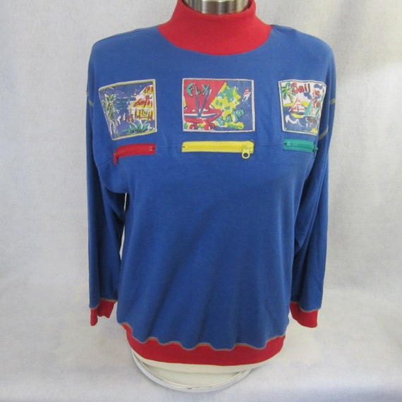 CA Sport vintage 1990s Women Top pullover sweatsh… - image 3