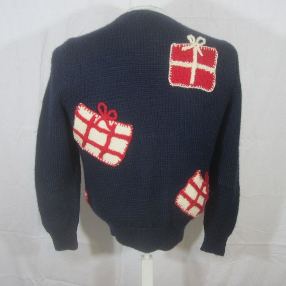Vintage Ugly Sweater Small Women 100% Wool 1990s … - image 7