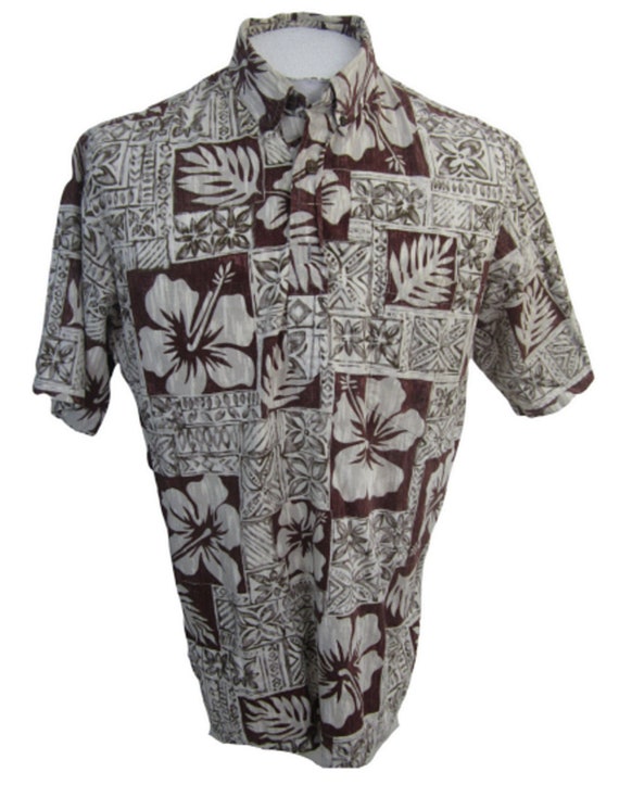 Bishop St. Vintage 90s Men Hawaiian shirt p2p 25" 