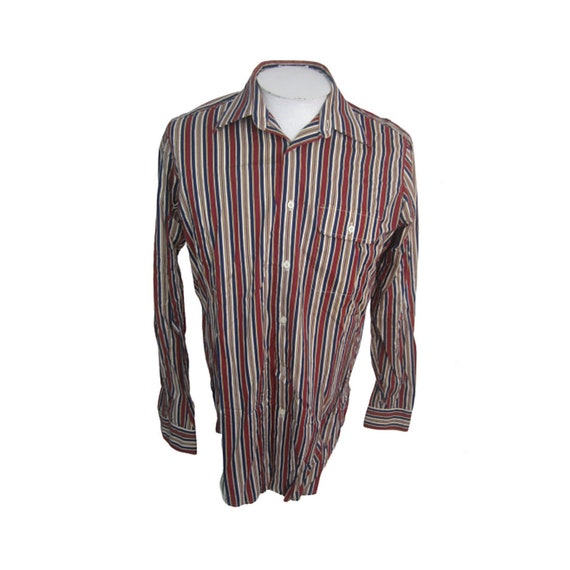 Bill Blass vintage Men Dress Casual Shirt long sl… - image 1