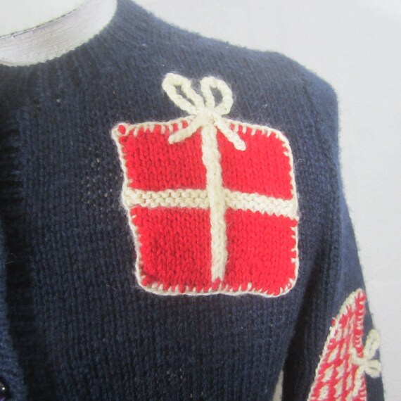 Vintage Ugly Sweater Small Women 100% Wool 1990s … - image 3