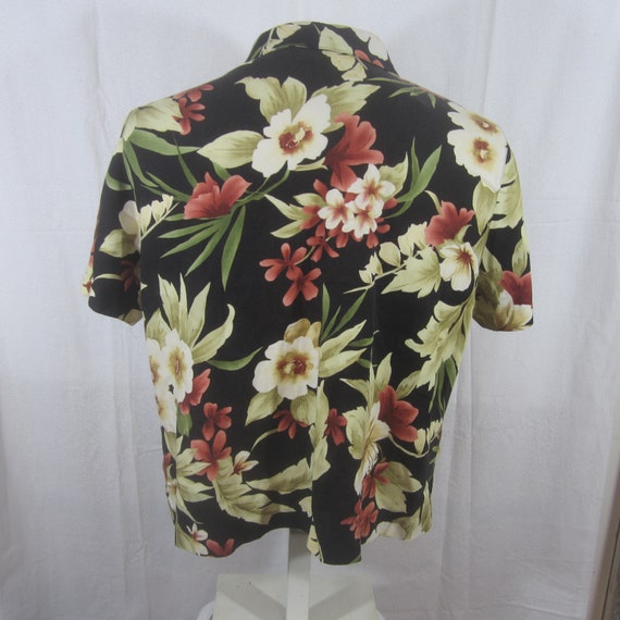 Alfred Dunner  Womens vintage rayon Hawaiian Shir… - image 5