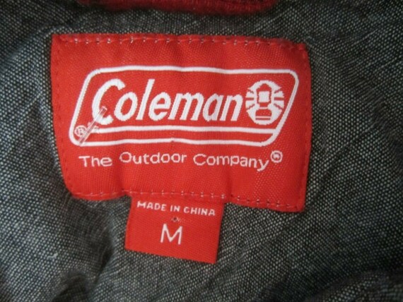 Coleman vtg 1990s Men shirt plaid long sleeve p2p… - image 9