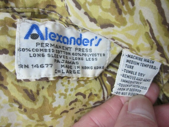 Alexander's men Pajama Set Hawaiian Print vintage… - image 8