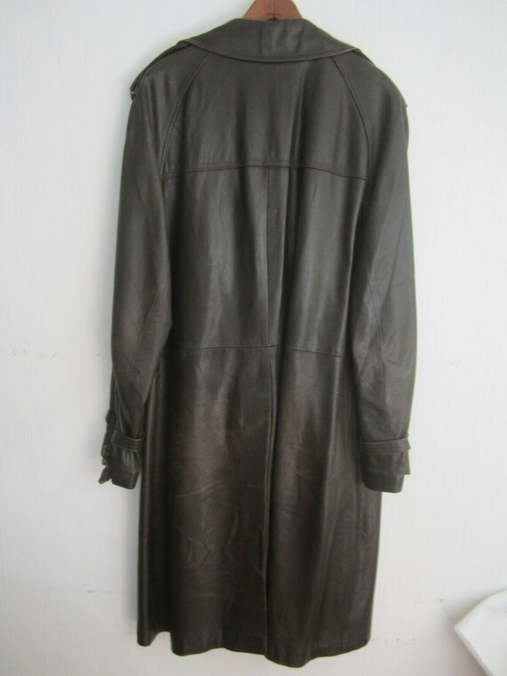 Lord & Taylor vintage Mens trench coat brown Turk… - image 5