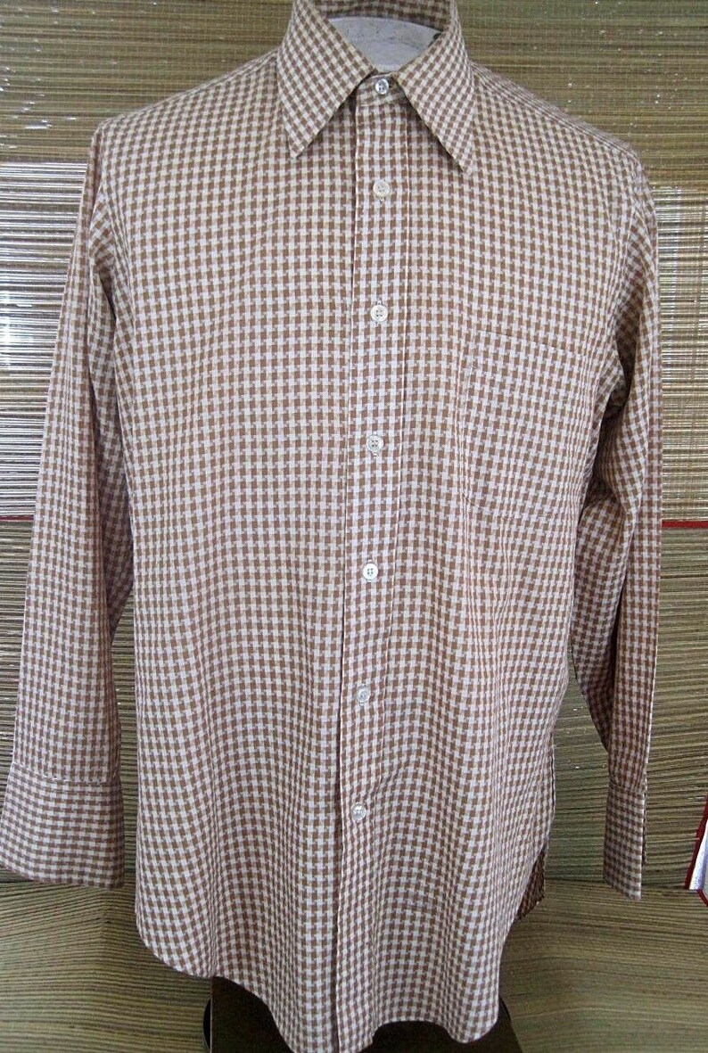 EXCELLO Mens Vintage Dress shirt long sleeve size L Browning Etsy