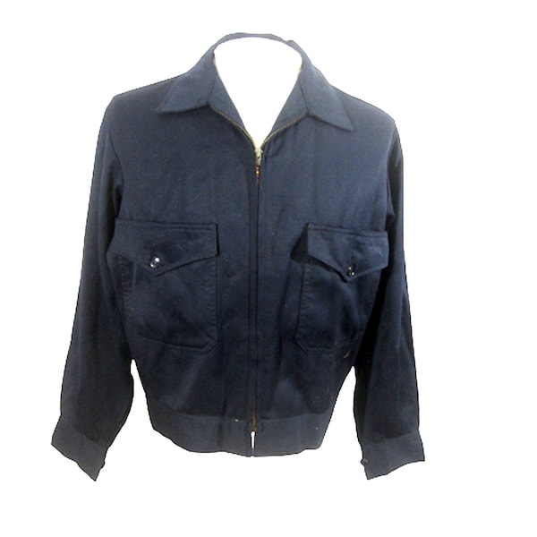 Mr. 2 Ply Horace Small vintage 50s-60s Uniform Ike Jacket gabardine navy 40r M