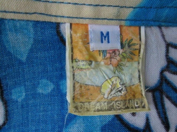 Dream Island Hawaiian Aloha shirt vintage 1990s p… - image 6