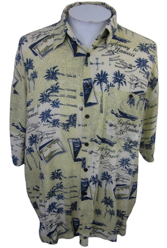 Emvo vintage 90s Men Hawaiian shirt p2p 25 XL retr