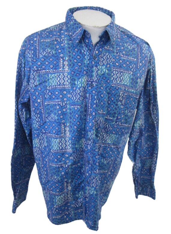 Key Elements vintage Men shirt long sleeve XL pit 