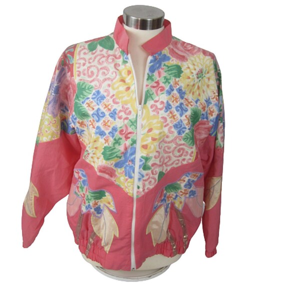 Southern Stiches vintage women's track jacket ful… - image 1