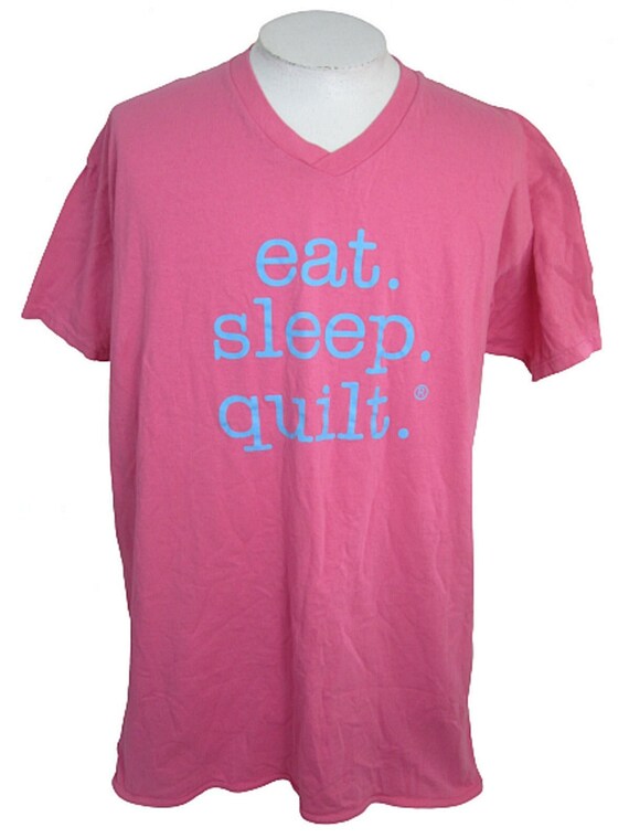 Eat Sleep Quilt Classic Platinum T Shirt Unisex La