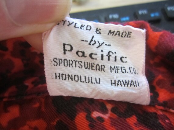 Hawaiian Surf vintage 50s 60s Men camp shirt p2p … - image 10