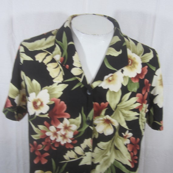 Alfred Dunner  Womens vintage rayon Hawaiian Shir… - image 4