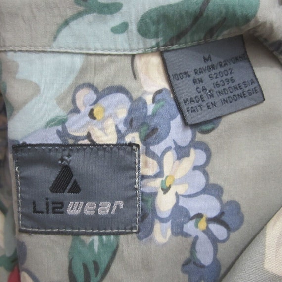 LizWear Women Top Hawaiian shirt button up vintag… - image 10