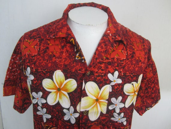 Hawaiian Surf vintage 50s 60s Men camp shirt p2p … - image 3