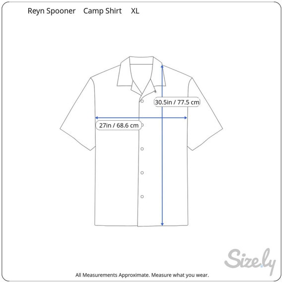 Reyn Spooner vtg Men Hawaiian camp shirt p2p 27 X… - image 2