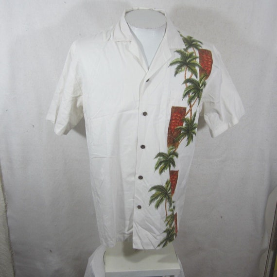 Ky's vintage Men Hawaiian camp shirt pit to pit 2… - image 5