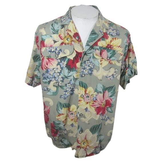 LizWear Women Top Hawaiian shirt button up vintag… - image 1