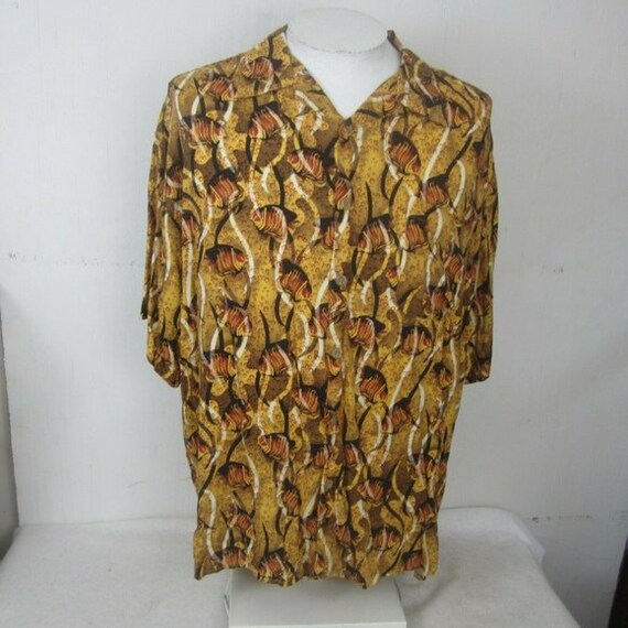 Morrow Bay Men Hawaiian camp shirt p2p 26 aloha l… - image 3