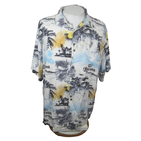 Newport Blue vintage Men Hawaiian camp shirt 2XL … - image 1