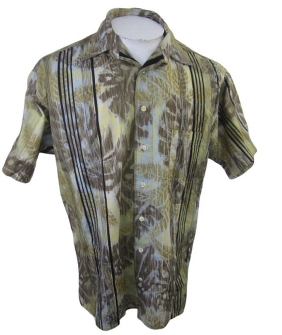 Einhorn vintage 1980s men camp shirt Hawaiian trop