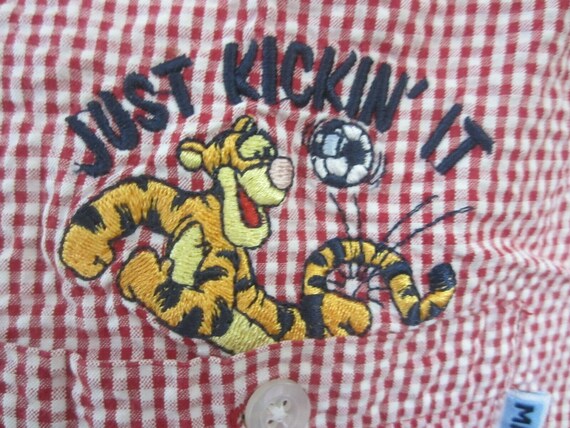 Mainsteet Disney Woman Vtg blouse Tigger soccer m… - image 4