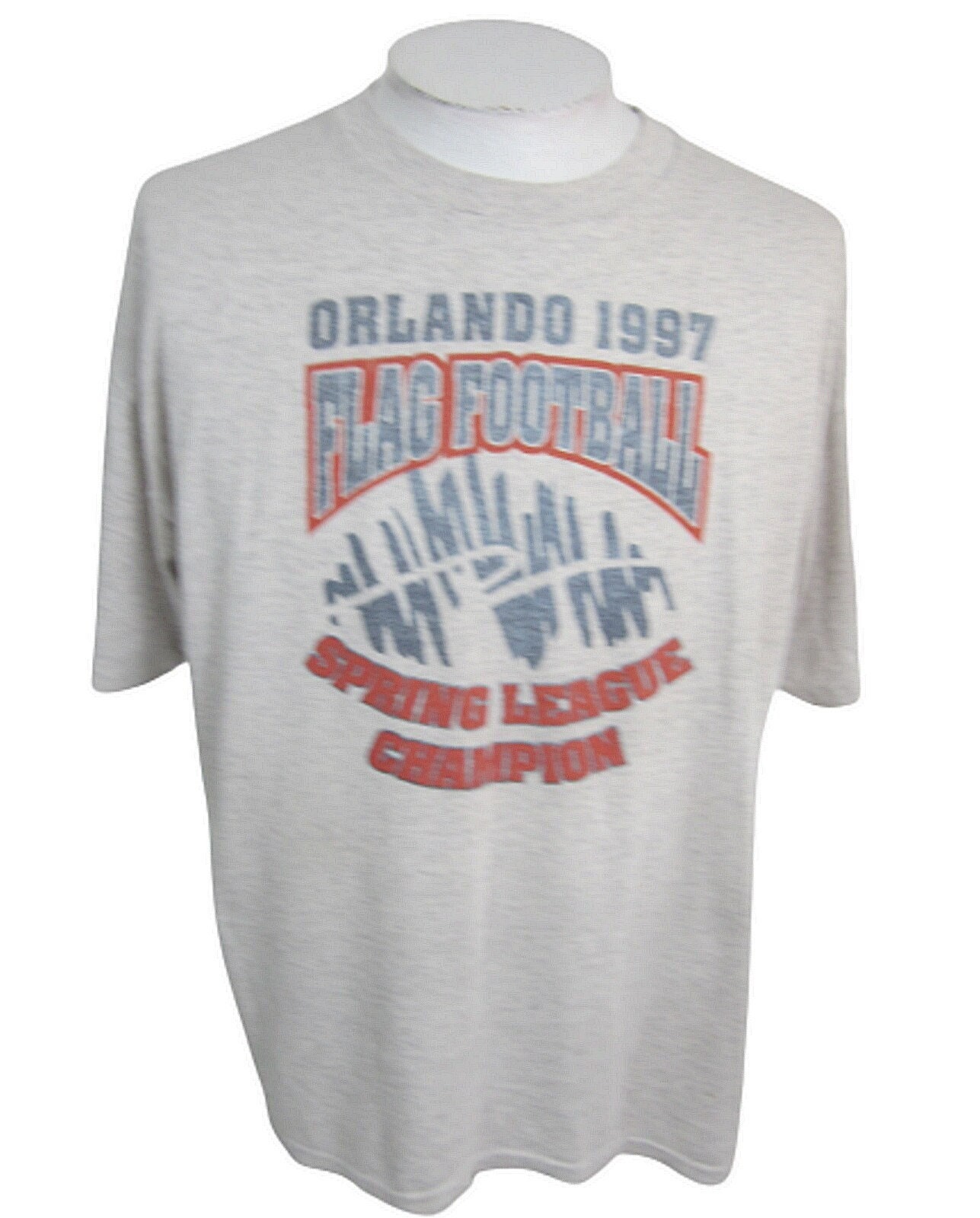 Hanes Heavyweight 50/50 Vintage T Shirt Orlando Florida Flag